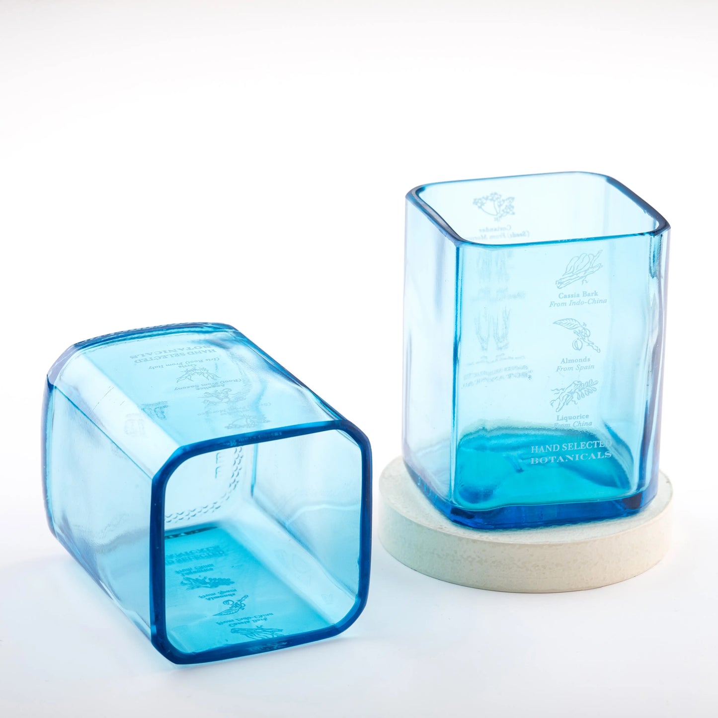 Pack Of 3 Bombay Sapphire Platter With Glasses For Drinking Beer Juice Whisky Cocktail Bar Glasses