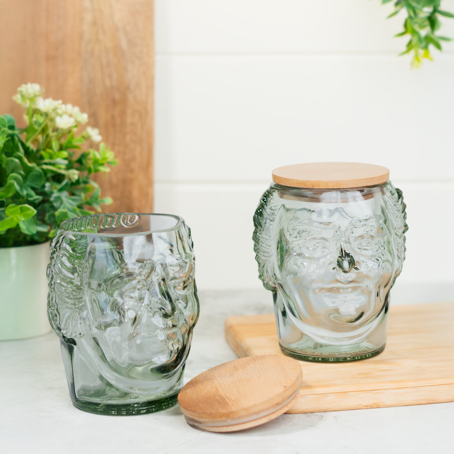 Pack Of 2 Old monk Big Face Jars