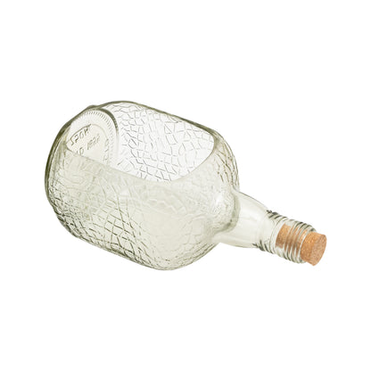 Old Monk Bottle Glass Serving Platter.