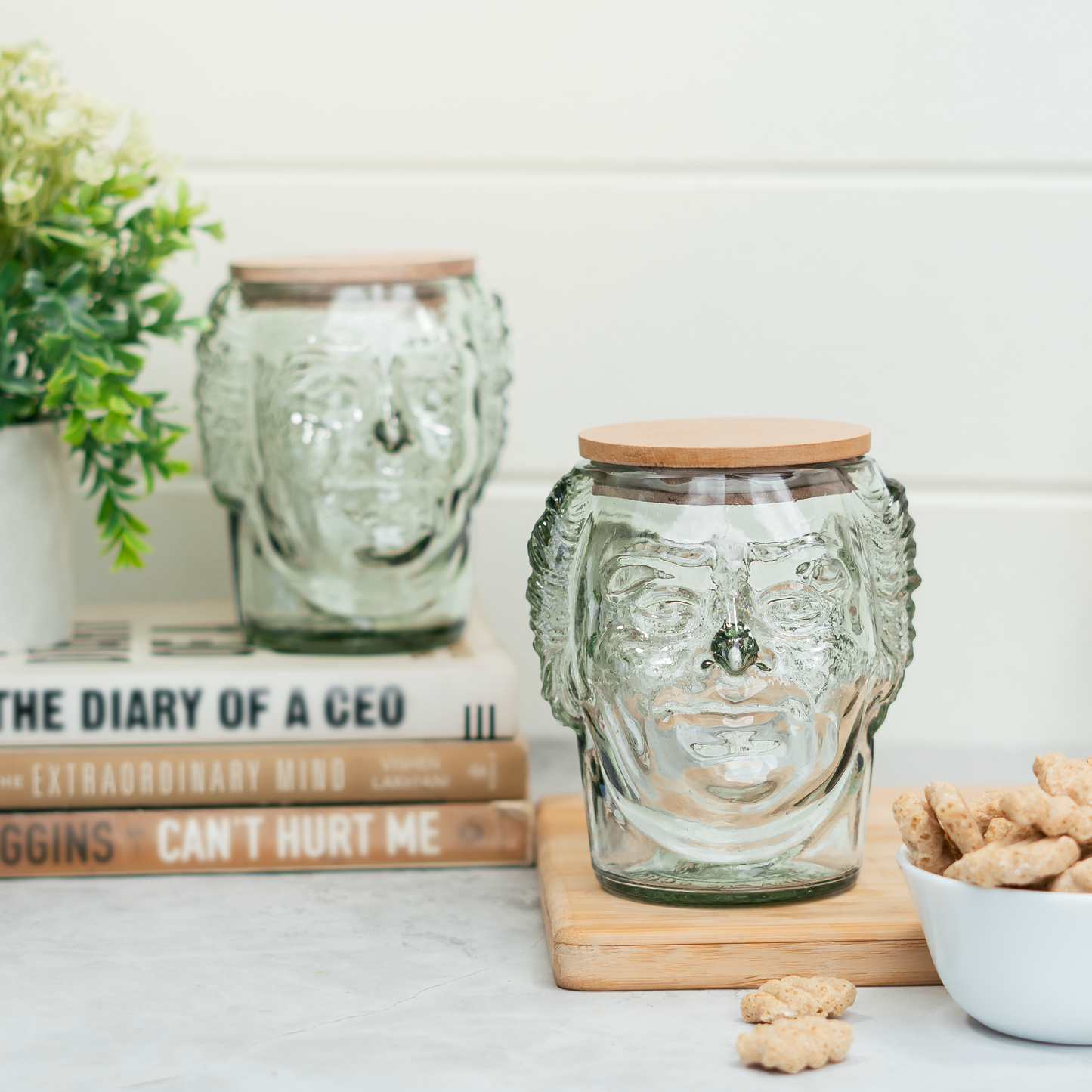 Pack Of 2 Old monk Big Face Jars
