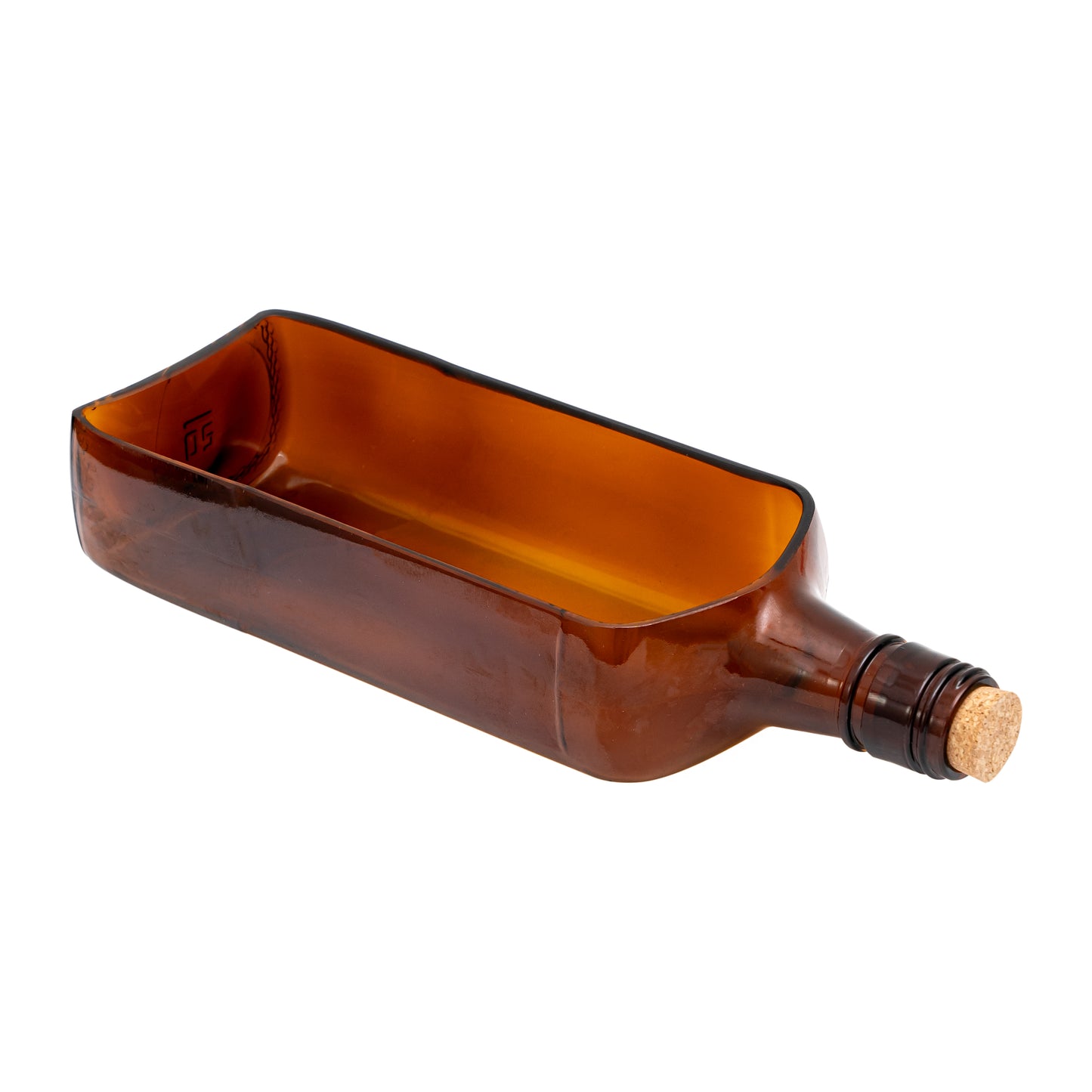 Ballentine Bottle Platter Glass Serving Platter, Environment Friendly Tableware,Sustainable For Any Occasion