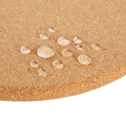 PACK OF 2 Cork Eco-Friendly Cork Trivets Heat Resistant Hot Pots mat and Pans 18 cm Round Mats for Kitchen Countertop Table