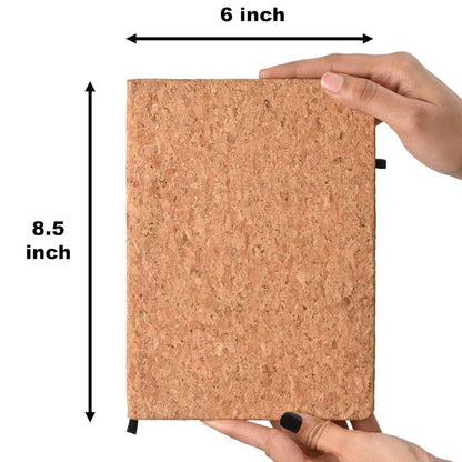 Eco-Friendly Cork Diary – 190 Pages | A5 Size Notebook with Pen Holder