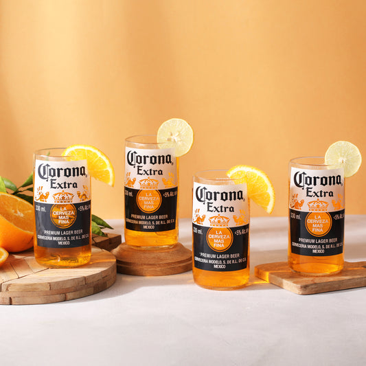 Pack Of 4 Corona Extra Glasses