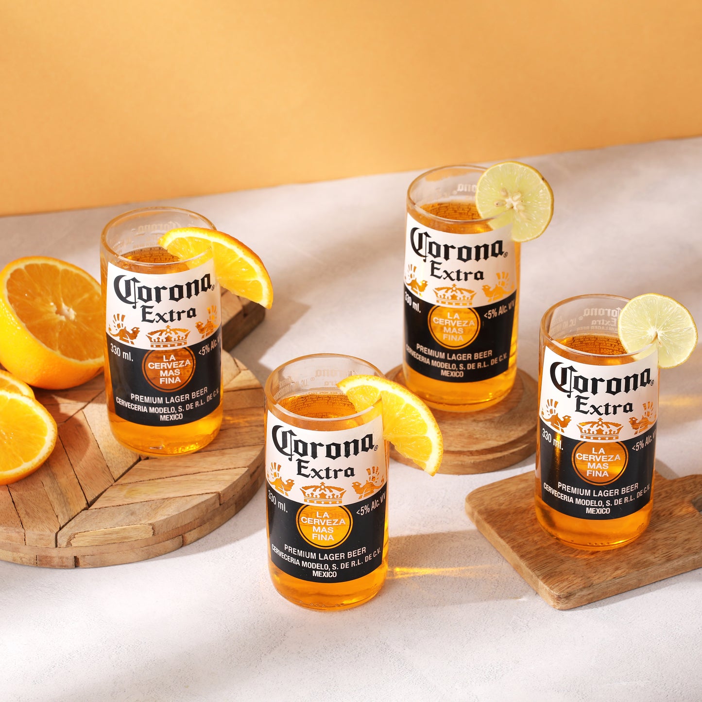 Pack Of 4 Corona Extra Glasses