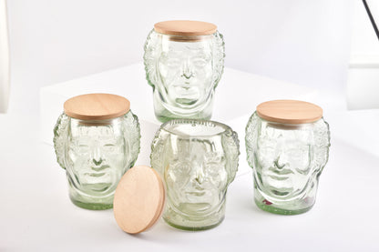 Pack Of 4 Old Monk Big face Jars