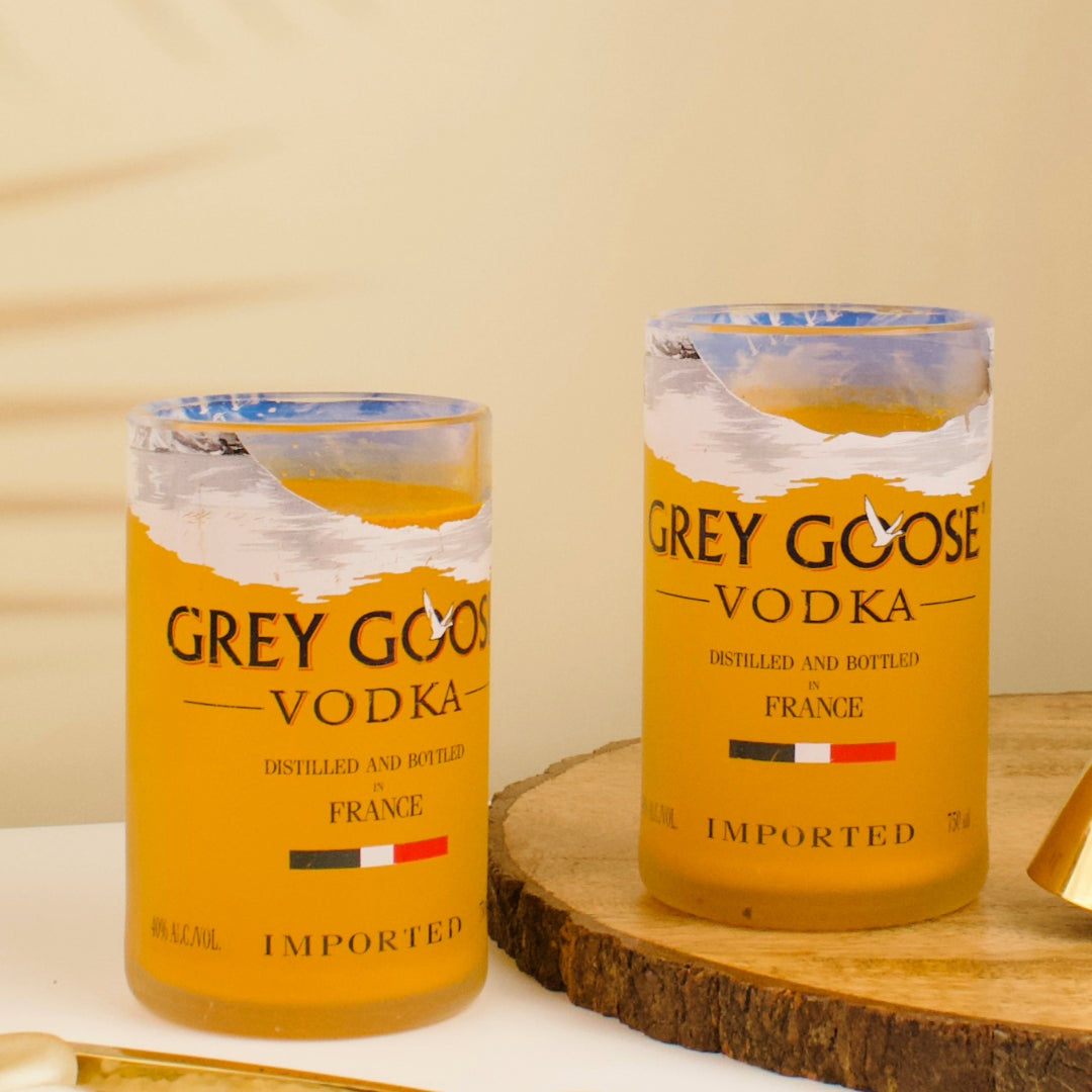 Pack of 2 Grey Goose Drinking Glasses
