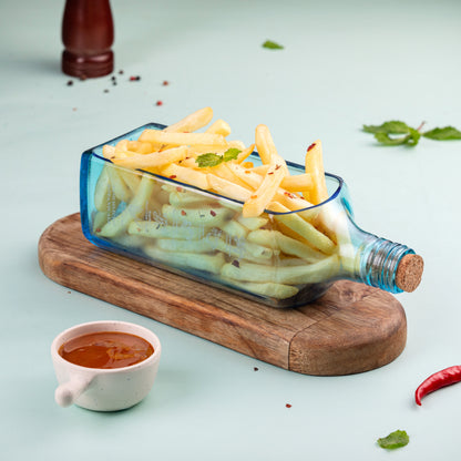 Bombay Sapphire Bottle Platter Sustainable For Any Occasion, Upcycled Platter, Serving Tray For Home, Cafes, Restaurants And Bars