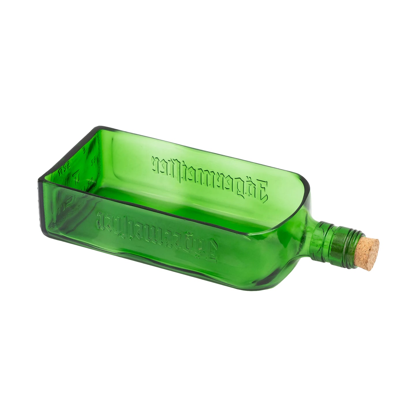 Jagermeister Bottle Platter Glass Serving Platter, Environment Friendly Tableware,Sustainable For Any Occasion
