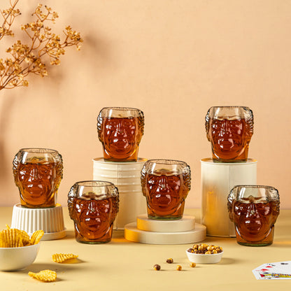 Pack Of 6 Old Monk Serving Set Perfect For Home Restaurants And Parties Dishwasher Safe